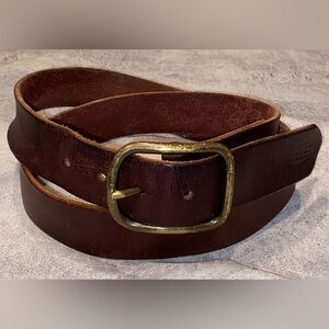Tecovas Harness Belt USA Thick Full Grain Leather Western Men’s 36 Cowboy Brass
